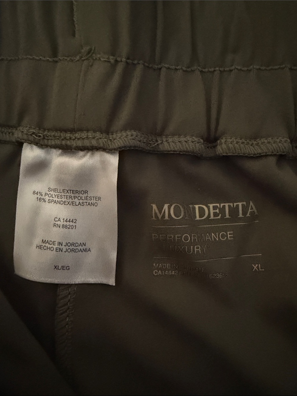 Mondetta Olive Cargo Jogger Pants with Utility Pockets - Picture 2 of 3